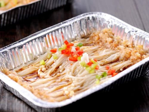 崇义锡纸烤金针菇